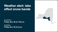 NY weather: Prepare for lake effect snow bands in part of New York until early Friday evening