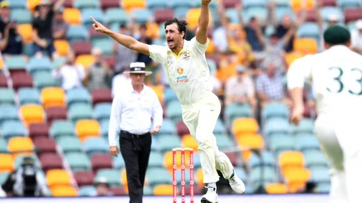 Mitchell Starc’s Iconic First-Ball Wicket In Ashes 2021-22 That Sent Rory Burns Packing