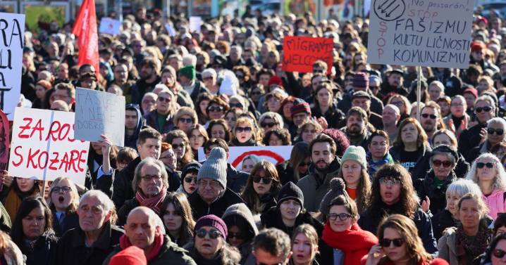 Miles protestan contra auge de ultraderecha en Croacia tras serie de incidentes