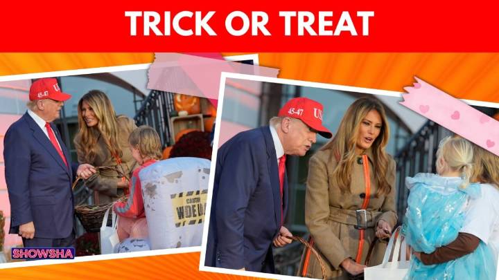 US President Donald Trump & First Lady Melania Trump Spread Halloween Cheer At White House