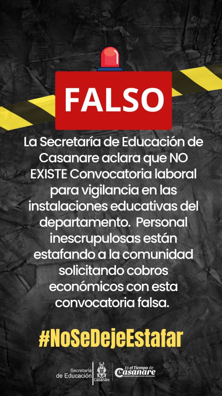 ¡No se deje estafar!