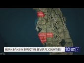 Citrus County authorities issue a burn ban due to dry conditions in the area
