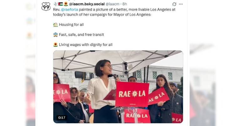 Housing advocate Rae Huang announces candidacy for mayor of Los Angeles