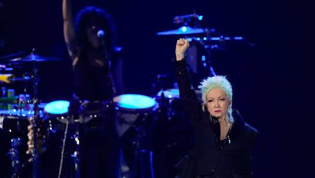 Cyndi Lauper calls for courage and Salt-N-Pepa romp through 'Push It' as they join Rock Hall of Fame