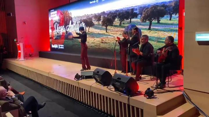 Vídeo | Diego Andújar actúa en la gala de los Premios Empresario de Badajoz