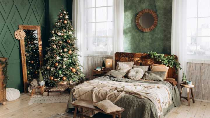 Add Some Holiday Cheer To Your Bedroom With This One Easy Swap