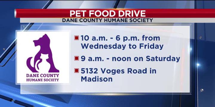 Dane County Humane Society to hold emergency pet food drive