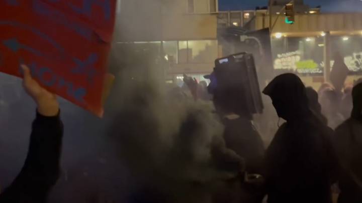 Video: Clashes as protesters storm Charlie Kirk tribute event at UC Berkeley