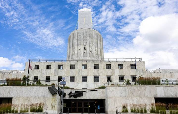 Woman badly hurt as crew cut Christmas tree meant for Oregon Capitol