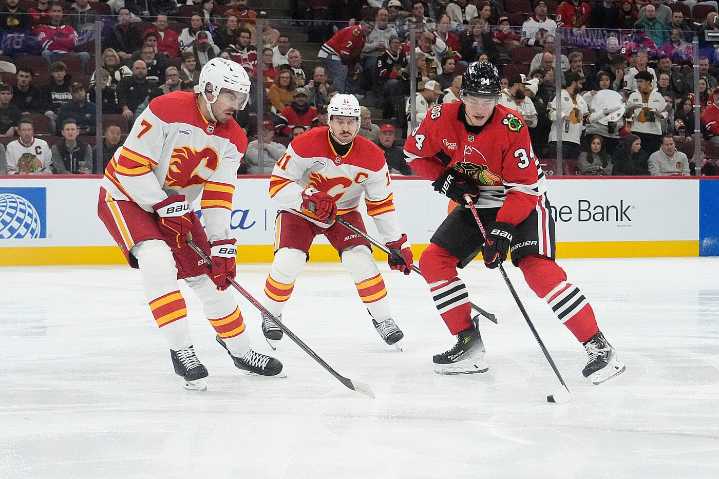 Connor Bedard scores 3 times as Blackhawks smother Flames 5