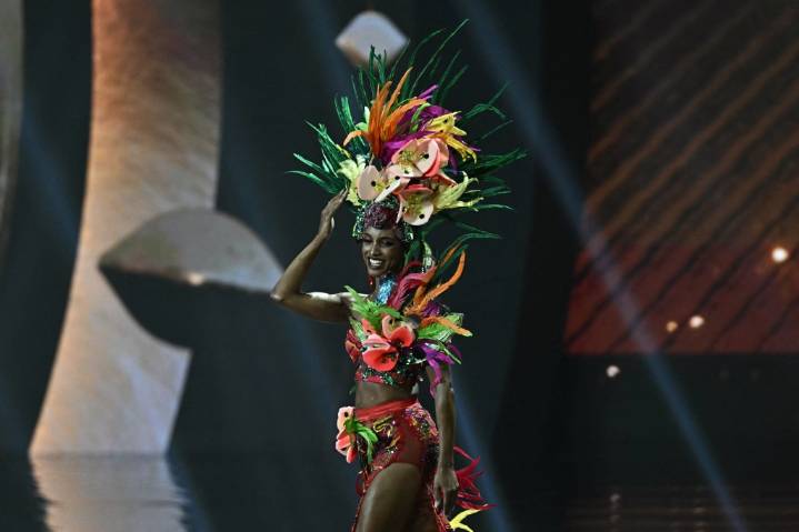 Miss Universe Jamaica hospitalized after shocking fall off stage