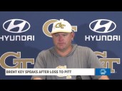 Brent Key somber after emotional loss to Pitt to wash Georgia Tech's CFP hopes down drain
