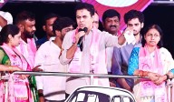 KTR dares Revanth Reddy to seek votes in Jubilee Hills based on two