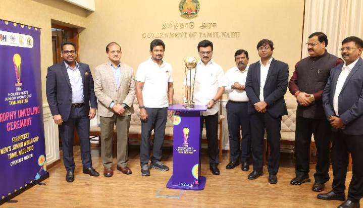 Tamil Nadu CM Stalin Unveils FIH Hockey Men’s Junior World Cup 2025 Trophy In Chennai