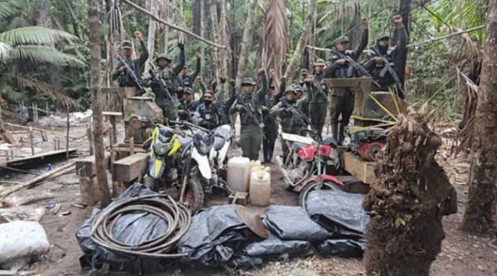 FANB destruye material utilizado para minería ilegal en Amazonas