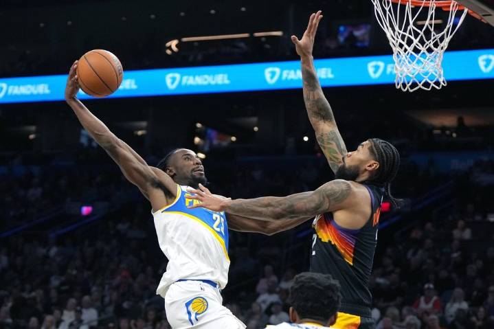 Pacers’ Aaron Nesmith sidelined for a month with left knee injury