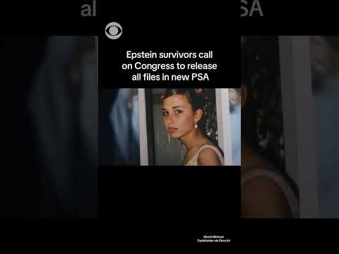Survivors of Jeffrey Epstein’s sexual abuse band together in PSA #shorts