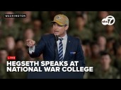🔴LIVE: Hegseth addresses military leaders, government officials at National War College