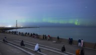 Northern Lights spotted from Montrose Beach