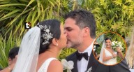 Natalia Salas llora de emoción al casarse por religioso con Sergio Coloma en hermosa boda La actriz y su pareja llegaron al altar y se unieron ante Dios este sábado 15 de noviembre frente a sus amigos
