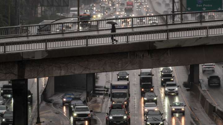 Atmospheric river hits Southern California with risks of flash floods, deaths on stormy seas