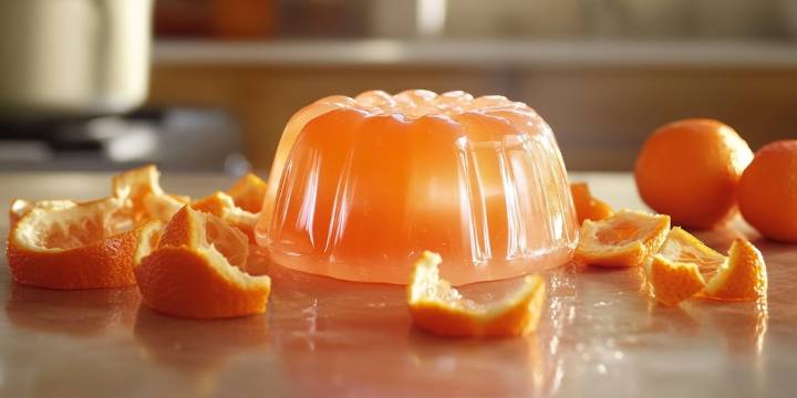 ¿Cómo hacer una gelatina de mandarina baja en calorías que ayuda a producir colágeno?