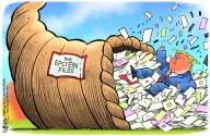 Cartoonist’s take: Cornucopia of Epstein Files