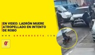 EN VIDEO: ladrón muere atropellado en intento de robo