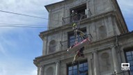 Bomberos de toda España participan en las Jornadas de Rescate en Altura en el casco de Toledo