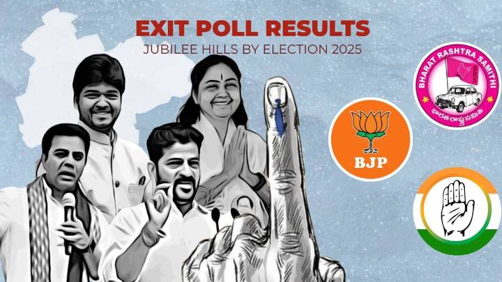Jubilee Hills by election: Exit polls indicate close fight between BRS, Congress