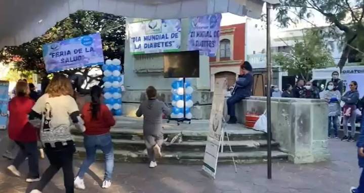 Realizan Feria de la Salud en el Jardín Conzatti por Día Mundial de la Diabetes
