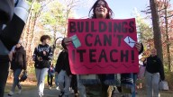 Whitman-Hanson Regional High School students walk out of class to protest layoffs