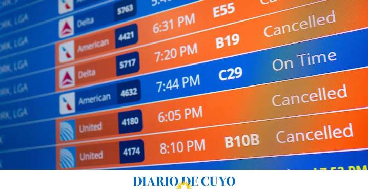 Más vuelos cancelados por el cierre de gobierno de Estados Unidos