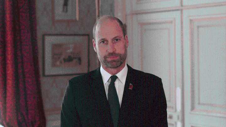 A first glimpse inside Forest Lodge? Prince William records Armistice Day video from tastefully