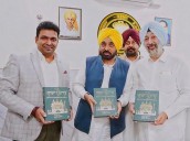 Punjabi edition of book 'Sada Punjab' released by CM Mann Photo Source: Babushahi Bureau [ FULL VIEW ]