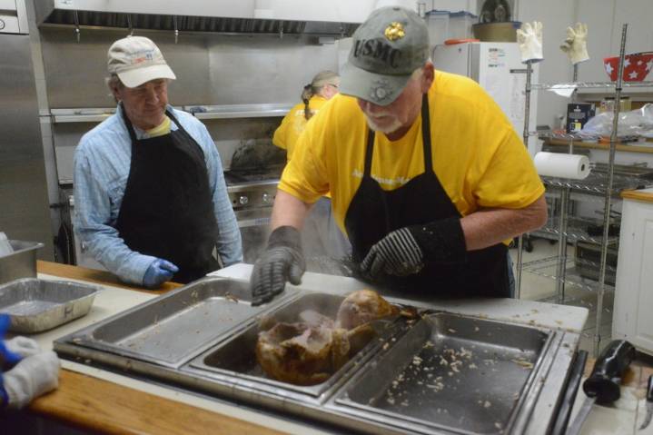 Thanksgiving cooking underway ahead of free community dinner