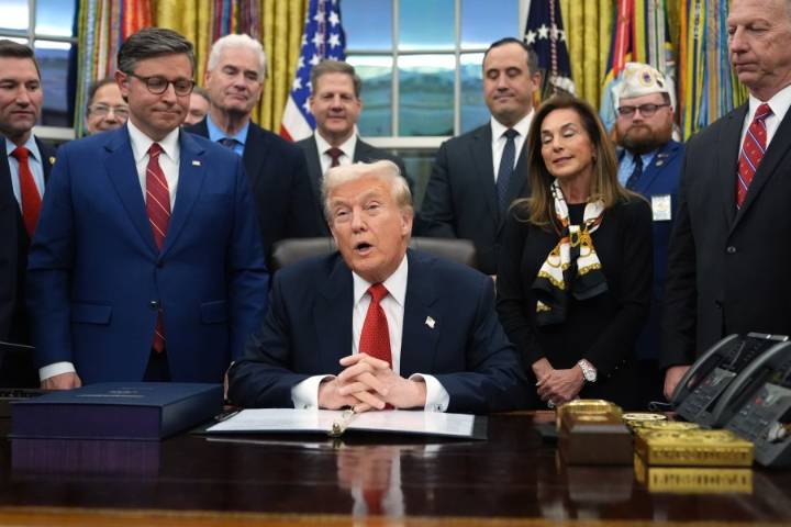President Trump signs government funding bill, ending shutdown after a record 43