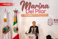 Por más que difamen, no van a volver: Marina del Pilar en su Cuarto Informe