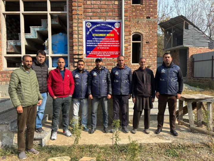 ANTF Kashmir Attaches Property Worth Rs 44 Lakh in Central Kashmir