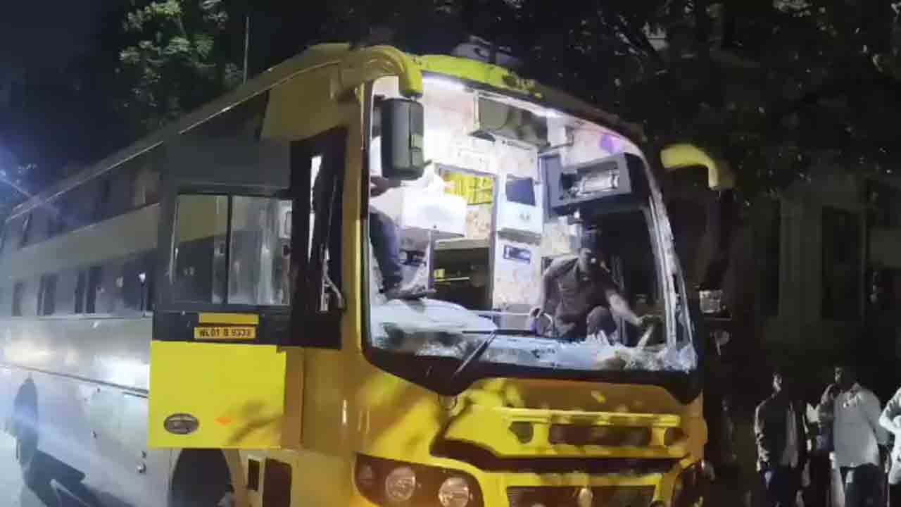 Stone-Pelting Incident On Private Bus In Chaitanyapuri