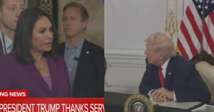 Donald Trump furious in breaking migrant news update as he explodes at reporter 