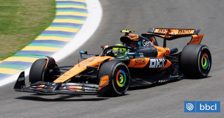 Con Norris por delante de Piastri: McLaren dominó única práctica del GP de Sao Paulo de Fórmula 1