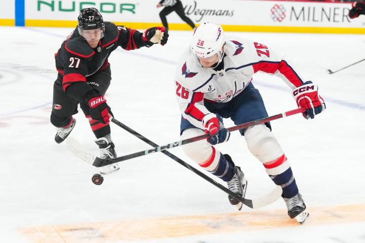 Deadspin | Logan Thompson continues to shine in goal as Capitals upend Hurricanes