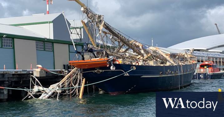 Leeuwin tall ship crash: Pilot on phone during Fremantle Port collision, report reveals