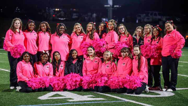 Announcing the winner of voting for Delaware's best cheerleading squad