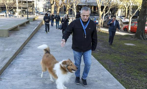 Murió Dylan, el perro que acompañó a Alberto Fernández en Olivos