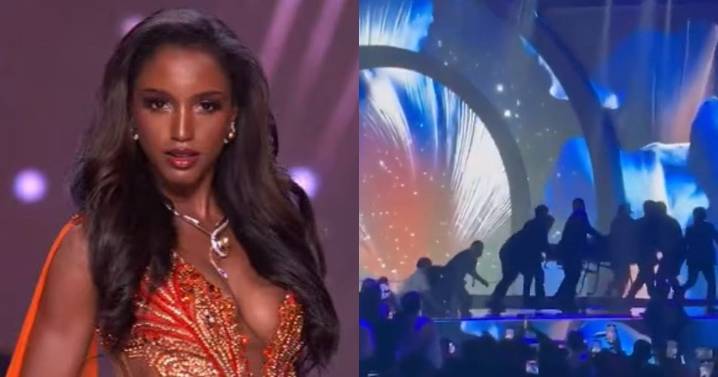 Miss Jamaica 2025 está en UCI tras fuerte caída en Miss Universo