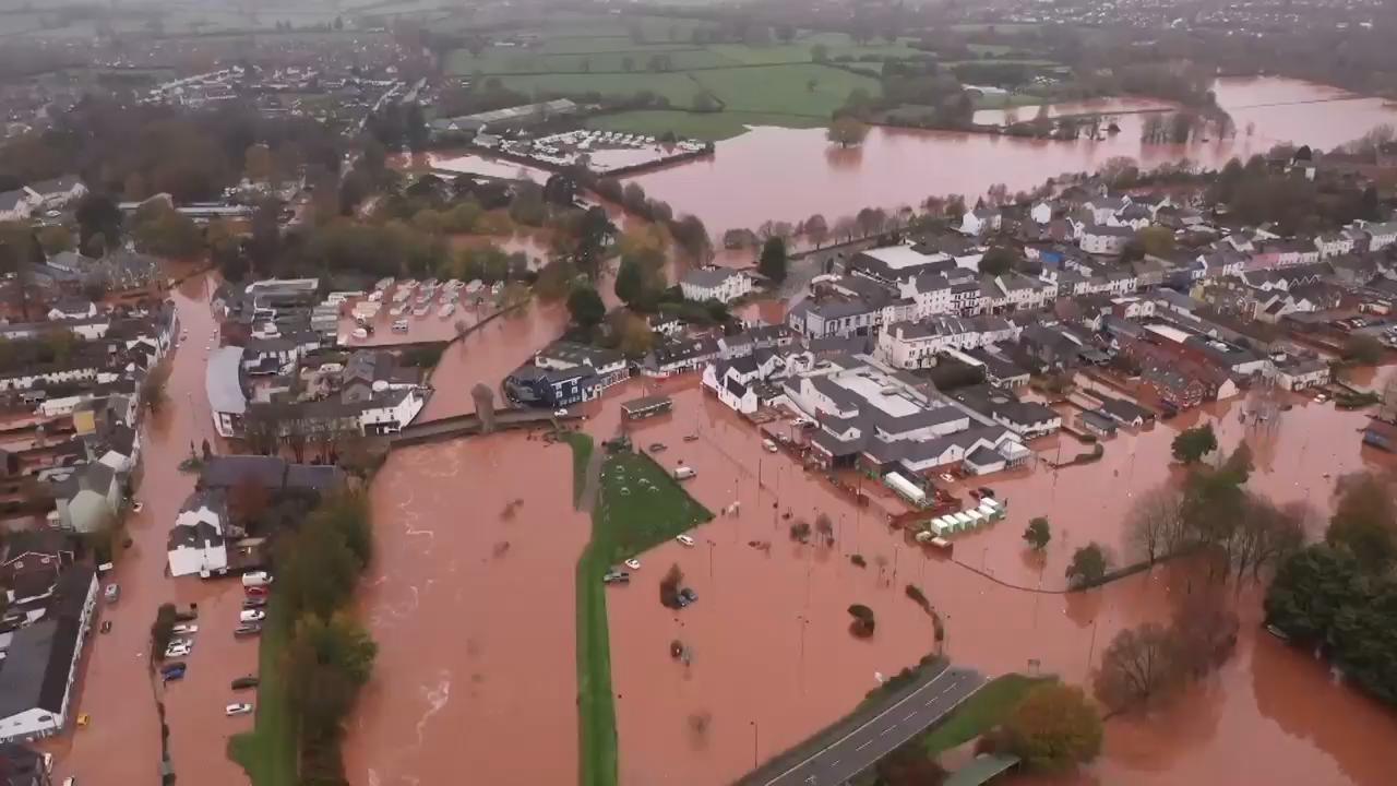 Major cleanup underway in Wales and England after Storm Claudia causes widespread flooding