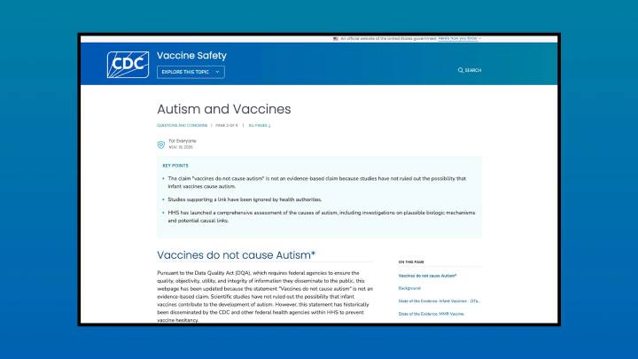 The CDC’s updated page about vaccines and autism exploits a fearmongering loophole