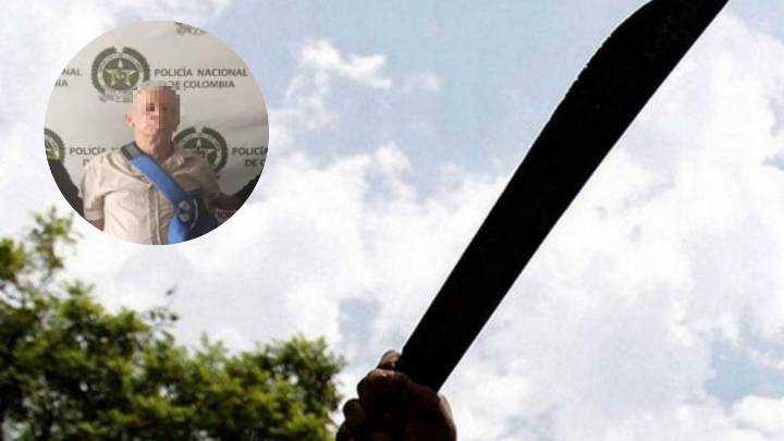 Pánico en Itagüí: adulto mayor con machete casi mutila a otro hombre en pleno parque